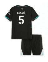 Liverpool Ibrahima Konate #5 Venkovní dres pro děti 2024-25 Krátký Rukáv (+ trenýrky)